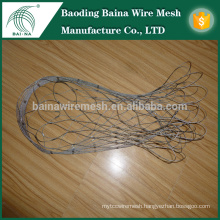 85L stainless steel metal rope mesh bag with galvanized square wire mesh
